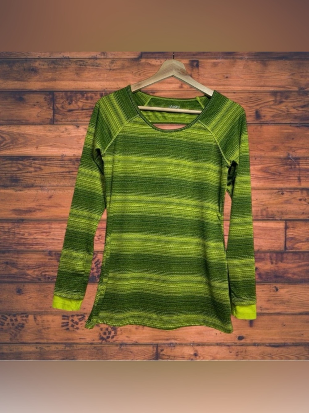 5 for $25🔥Basics Neon Striped Long Sleeve Activewear T-Shirt Medium‎